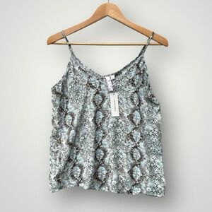 🎉5 for $45🎉 NWT Francescas Alya Top Tank Blouse Shirt Size S Animal Print